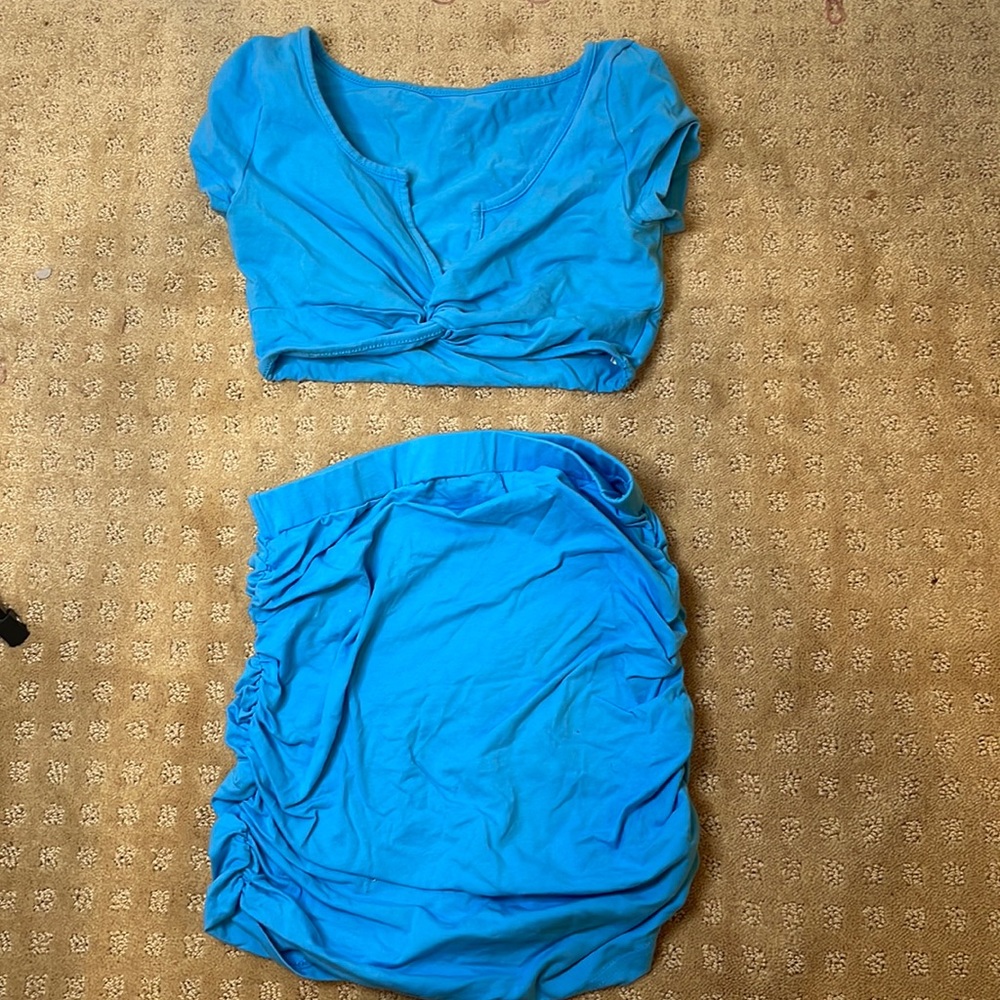 2 piece set Crop top and Skirt